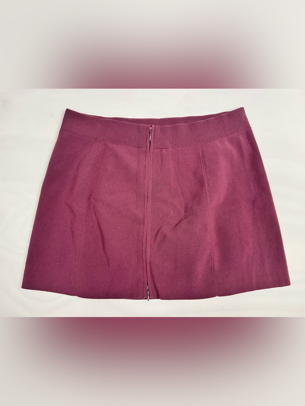 Lululemon Ribbed-Knit Mini Skirt Garnet Women’s XL Retail $88